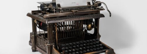 Schreibmaschine aus dem Besitz von Bertha von Suttner, Bezirksmuseum Hietzing, Foto: Klaus Pichler