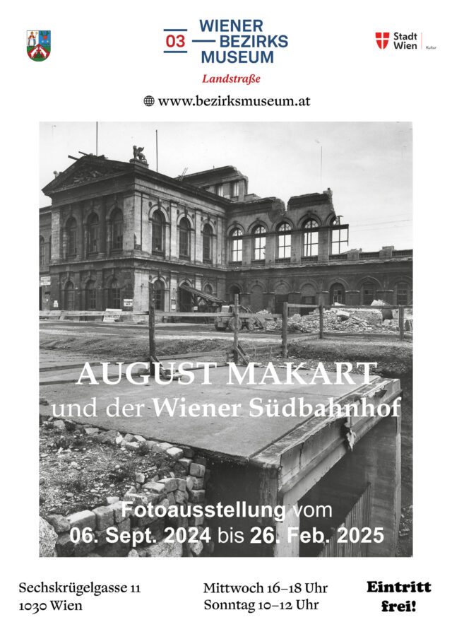 Ausstellung: August Makart und der Wiener Südbahnhof, Bezirksmuseum Landstraße, 2024